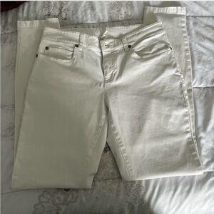 Eileen Fisher Women's Off-White Straight Leg Jeans